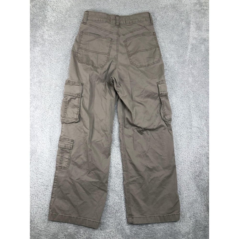 Hollister Cargo Pants Women's Size 2S (26x28) Ultra High Rise Baggy Beige - Picture 2 of 16